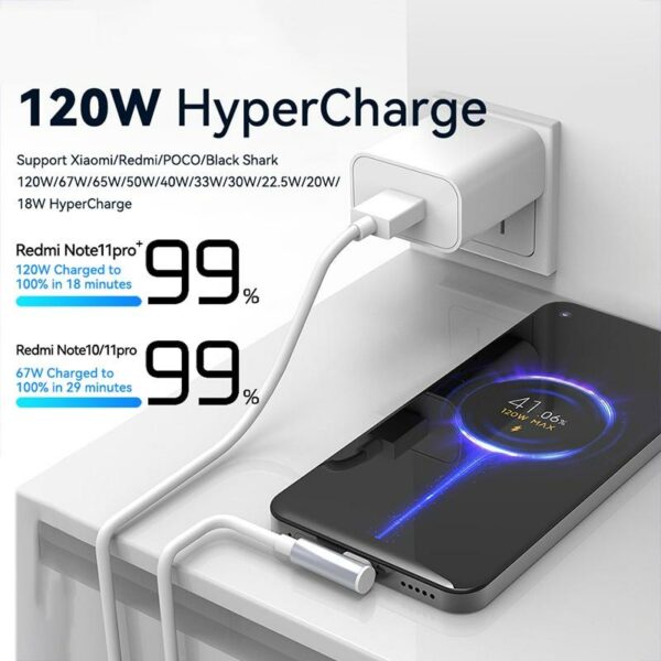 Chargeur Xiaomi 120W Original - Câble USB-C en option – Image 3