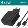 Chargeur Samsung 45W – Câble USB-C en option