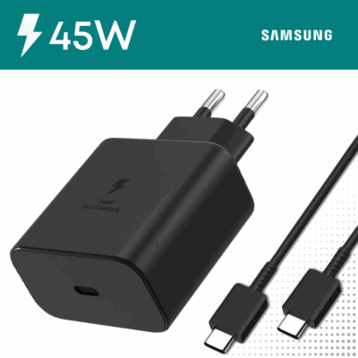 Chargeur Samsung 45W – Câble USB-C en option