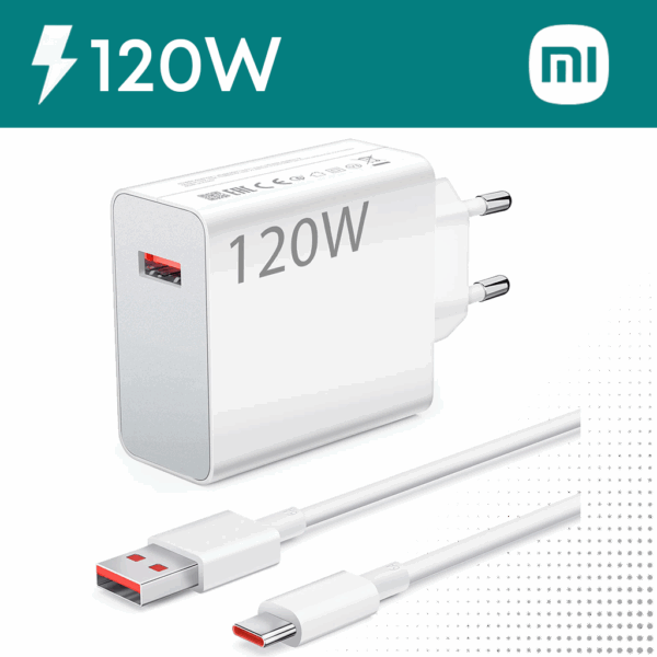 Chargeur Xiaomi 120W Original - Câble USB-C en option – Image 2