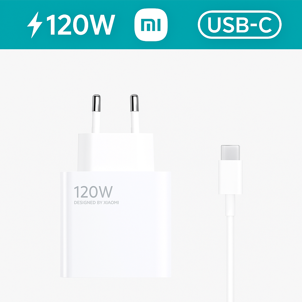 Chargeur Original Xiaomi 120W - Câble USB-C en option